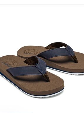 Cobian Kids Size 9/10 - Sandals with Blue Strap and Brown Footbed